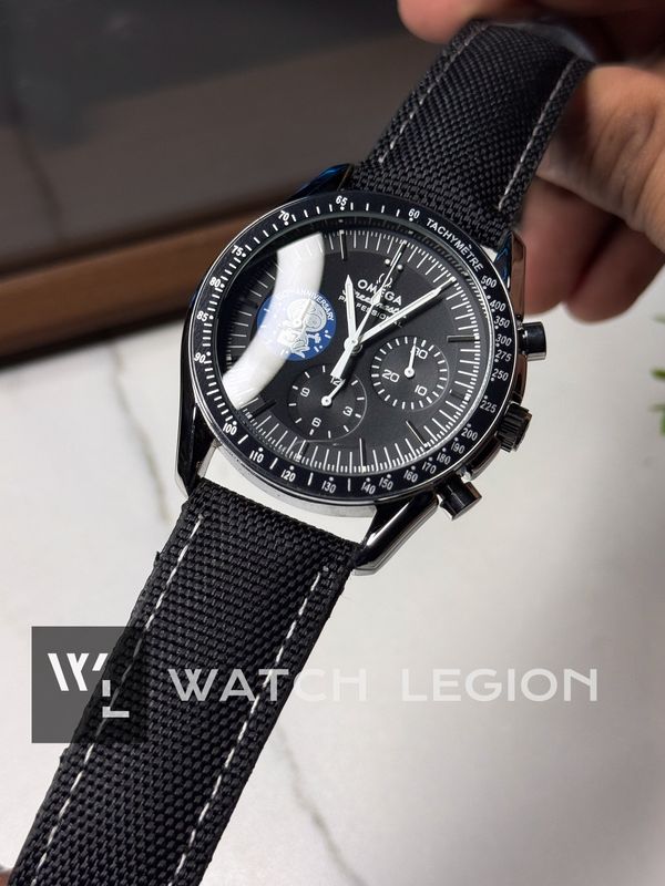 OMEGA SPEEDMASTER CHRONOGRAPH BLACK BELT BLACK DIAL