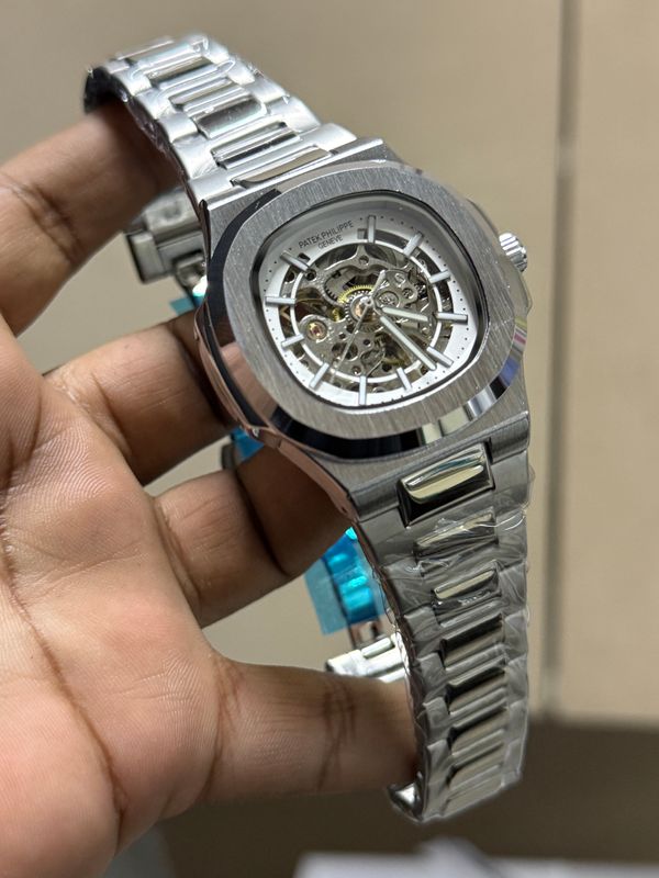 PATEK AUTO SKELETON WHITE DIAL