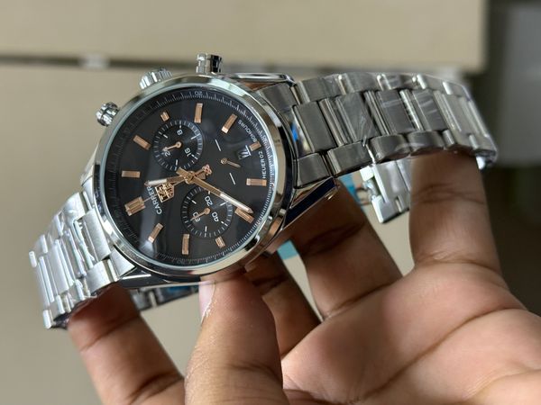 TAG HEUER CARRERA DUAL CHRONO BLACK DIAL