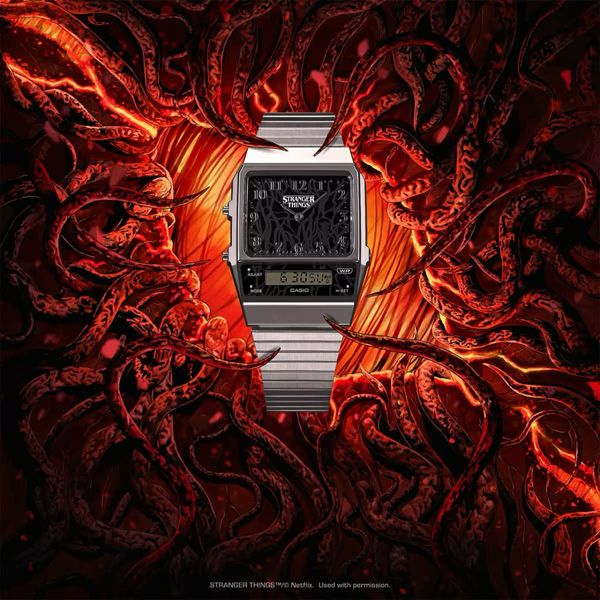 STRANGER THINGS COLLABORATION CASIO VINTAGEAQ-800EST-1A