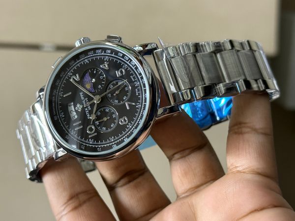 PATEK CHRONOGRAPH MOONPHASE BLACK DIAL