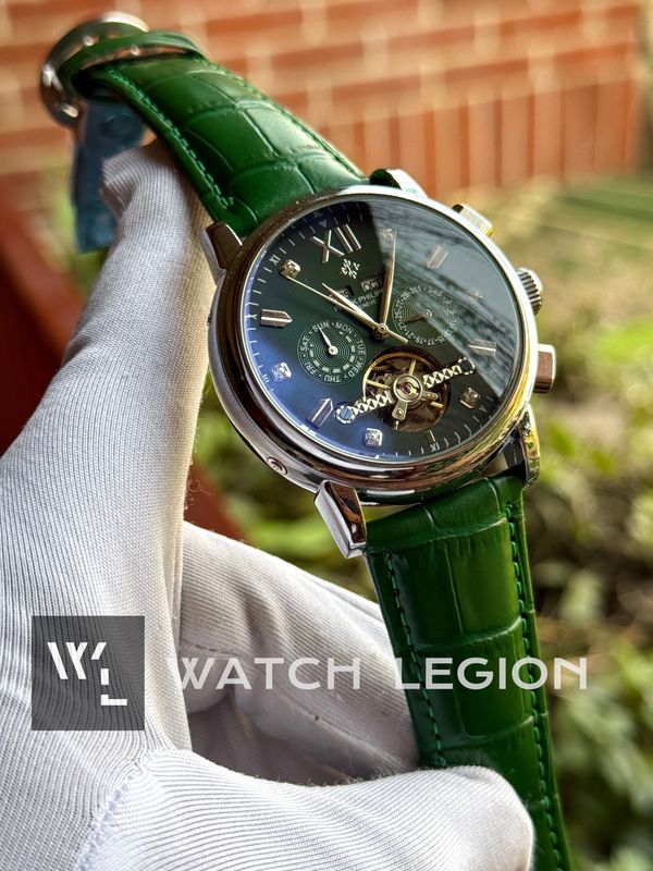 PATEK AUTO CALENDER GREEN DIAL