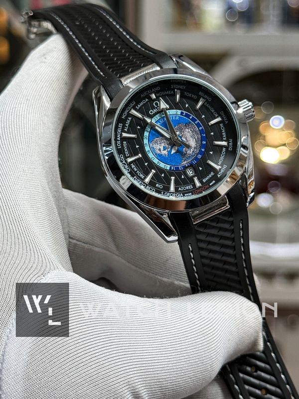 OMEGA WORLD TIMER BLACK SWEEP