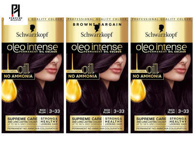 Schwarzkopf Oleo Intense Permanent Oil Colour Dye 3-33 Rich Plum Long Last_img_0