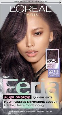 L'Oreal Paris Feria Permanent Hair Color, 525 Purple Smoke_img_0
