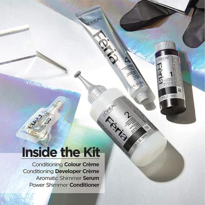 L'Oreal Paris Feria Permanent Hair Color, 525 Purple Smoke_img_1