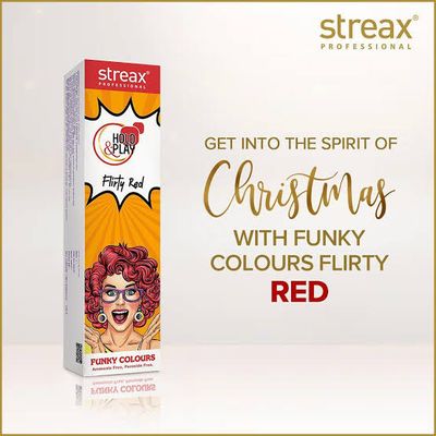Streax Professional Hold and Play Funky Hair Colour - Flirty Red_img_1