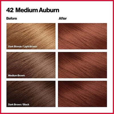 Revlon ColorSilk Beautiful 3D Hair Color - 42 Medium Auburn_img_4