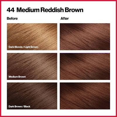 Revlon Color Silk beautiful hair Color 44 Medium Redish Brown_img_1