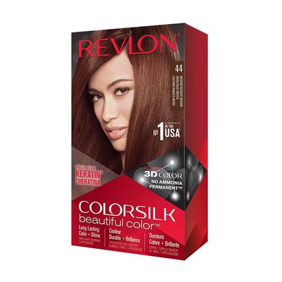 Revlon Color Silk beautiful hair Color 44 Medium Redish Brown_img_0