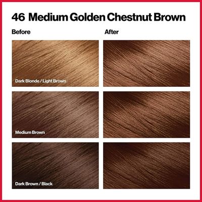 Revlon ColorSilk Beautiful Permanent Hair Color 46 Medium Golden Chestnut Brown_img_1