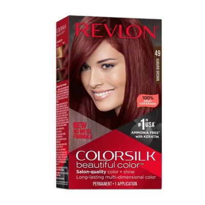 Revlon Colorsilk Beautiful Permanent Hair color 49 Auburn Brown_img_1