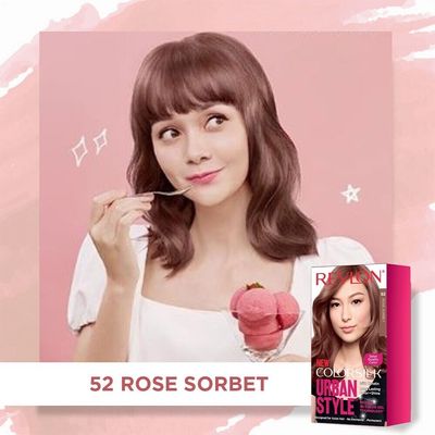 REVLON Colorsilk Hair Color Urban Style 52 Rose Sorbet_img_1