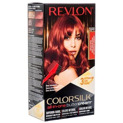 REVLON Buttercream Colorsilk Intense Red 55RR Ammonia Free Permanent Hair Color_img_0