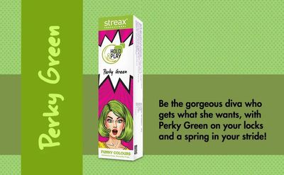 Streax Professional Hold and Play Funky Hair Colour (Perky Green) 100 gmStreax Professional Hold and Play Funky Hair Colour (Perky Green) 100 gm_img_1