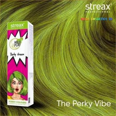 Streax Professional Hold and Play Funky Hair Colour (Perky Green) 100 gmStreax Professional Hold and Play Funky Hair Colour (Perky Green) 100 gm_img_2