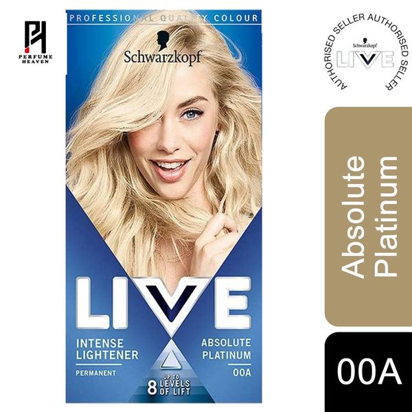 Schwarzkopf Live Permanent Hair Colour Absolute Platinum 00A