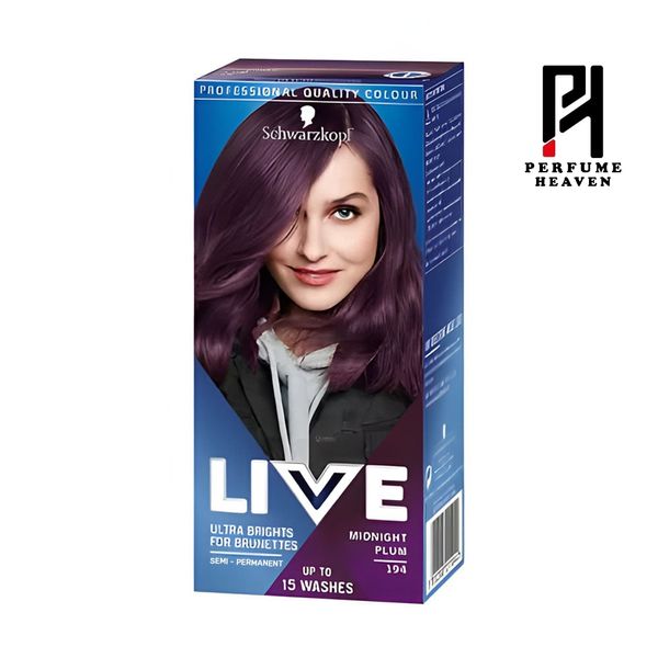 Ultra Brights Hair Dye For Brunettes Midnight Plum 194 Semi-permanent