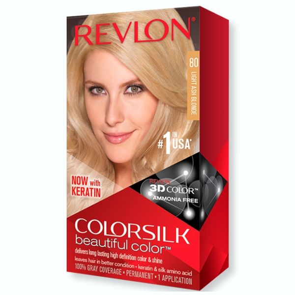 Revlon ColorSilk Beautiful Color 80 Light Ash Blonde
