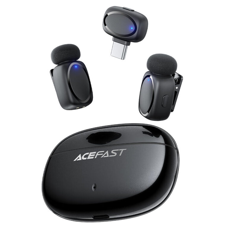Acefast R2 Wireless Lavalier Microphone – Dual Mic