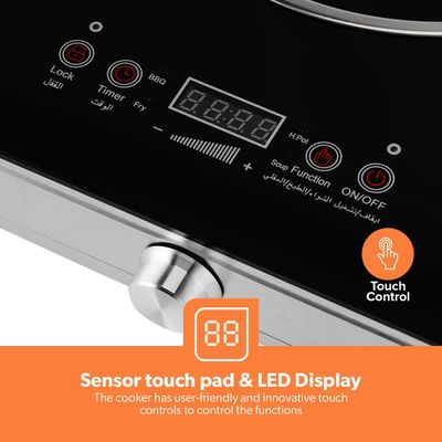 Geepas GIC6131S Double Infrared Cooker – 3600W_img_1