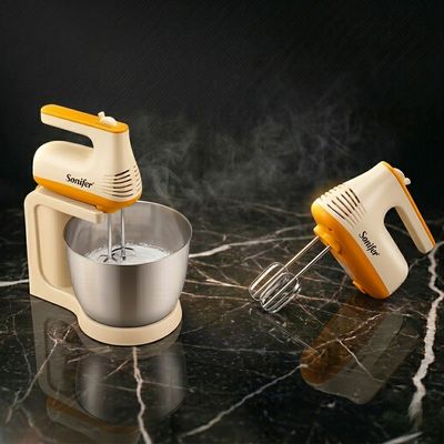 Sonifer Stand Mixer SF-7029 (150W, 3.5L) Stainless Steel bowl 5 speeds automatic electric mixer_img_0