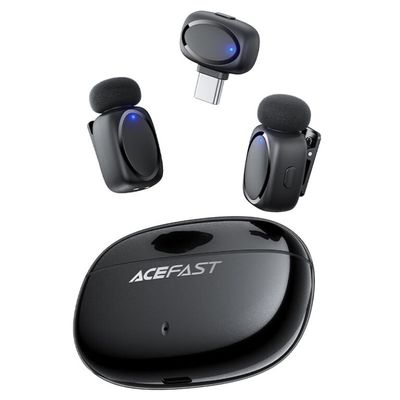 Acefast R2 Wireless Lavalier Microphone – Dual Mic_img_0
