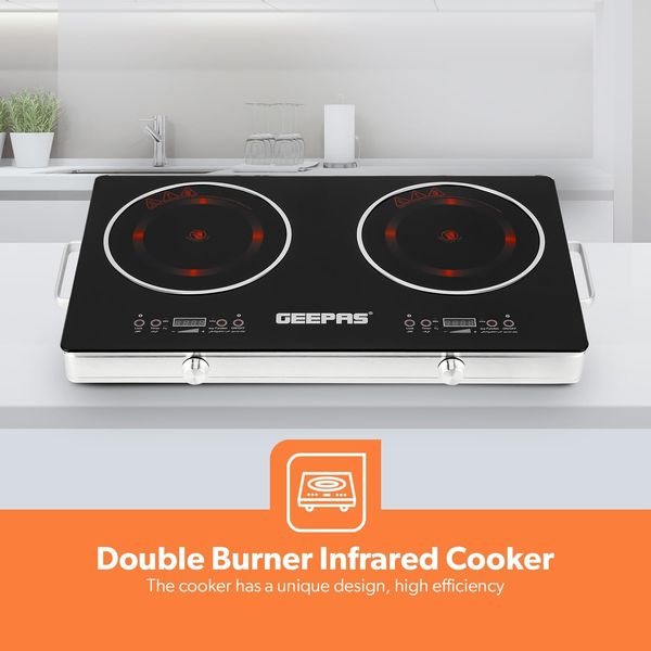 Geepas GIC6131S Double Infrared Cooker – 3600W