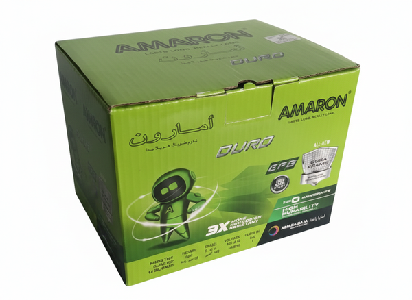 12 volt 55 ah din55 amaron battery CCA 520