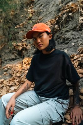 Burnt Orange Mountain Summit Cap