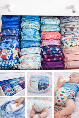 বেবি ওয়াসসবল ডায়পার ২ পিস পেড সহ_img_0