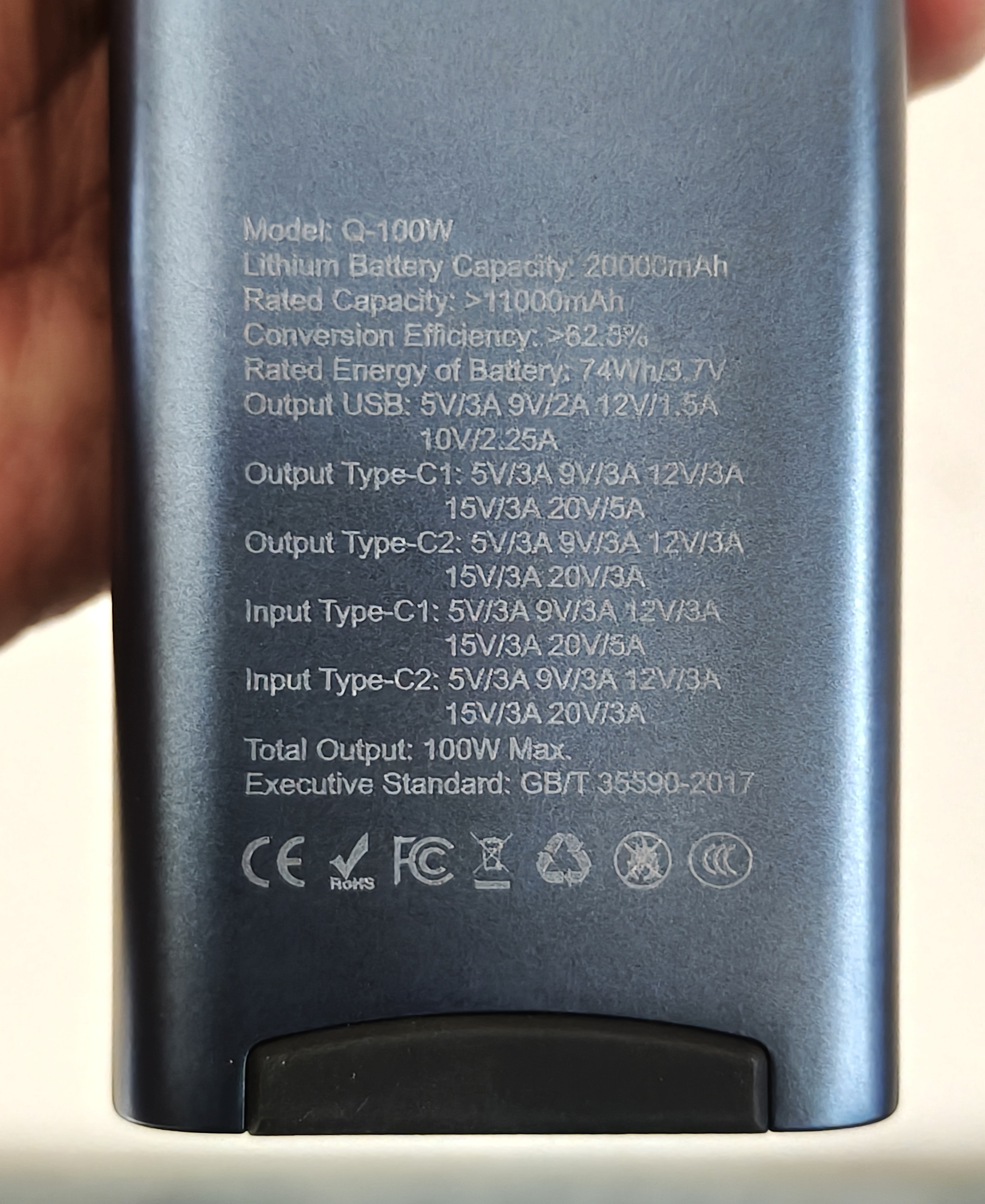 100W 20000mAh Fast charging Power Bank Price in Bangladesh_img_3