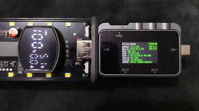 65W Super Fast Charging Transparent Power Bank Case Solderless 8pcs 18650 Battery with LED Light_img_1