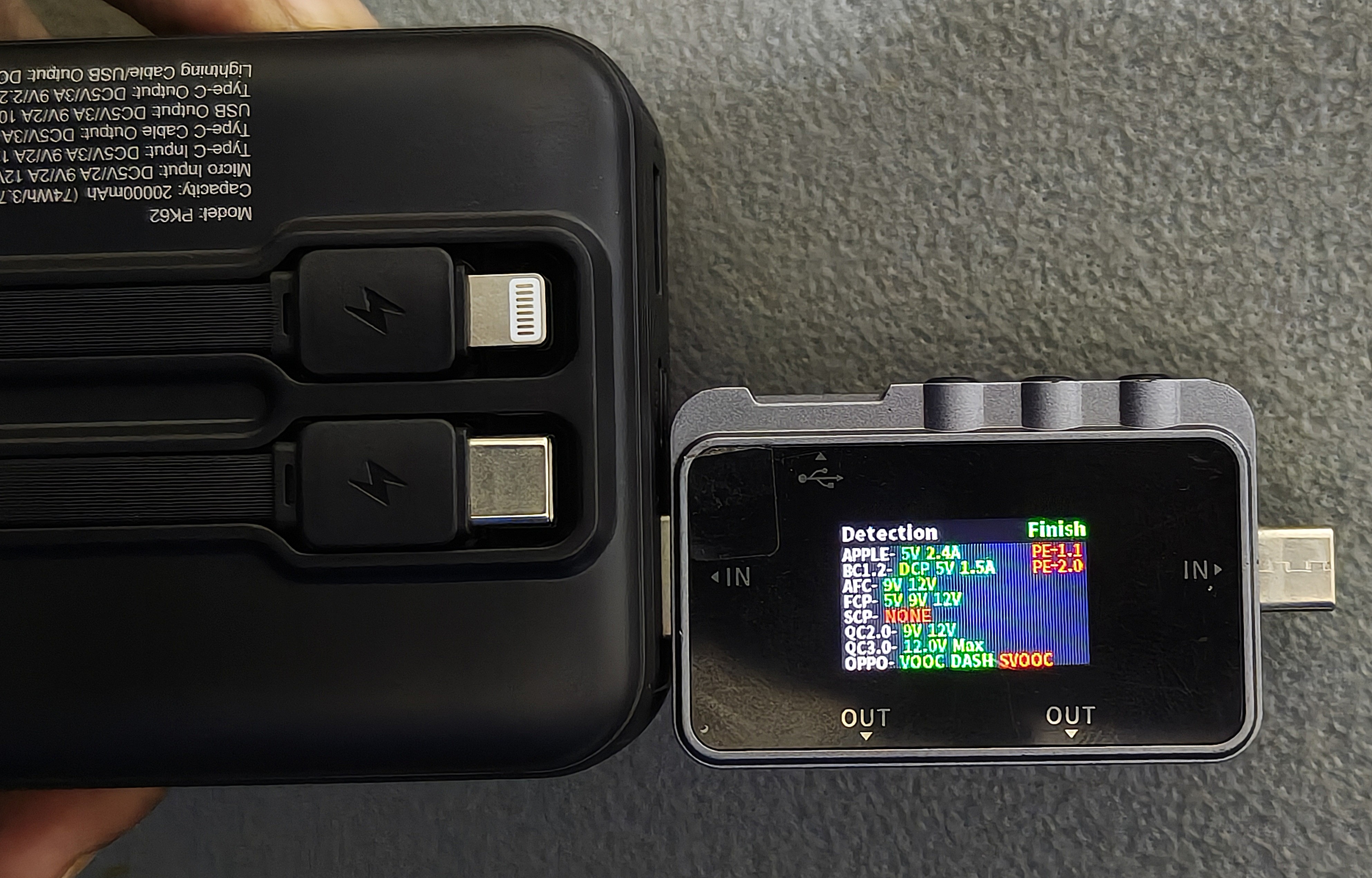 MKB PK62 20000mAh Fast Charging Power Bank With Two Built-in Cables_img_2