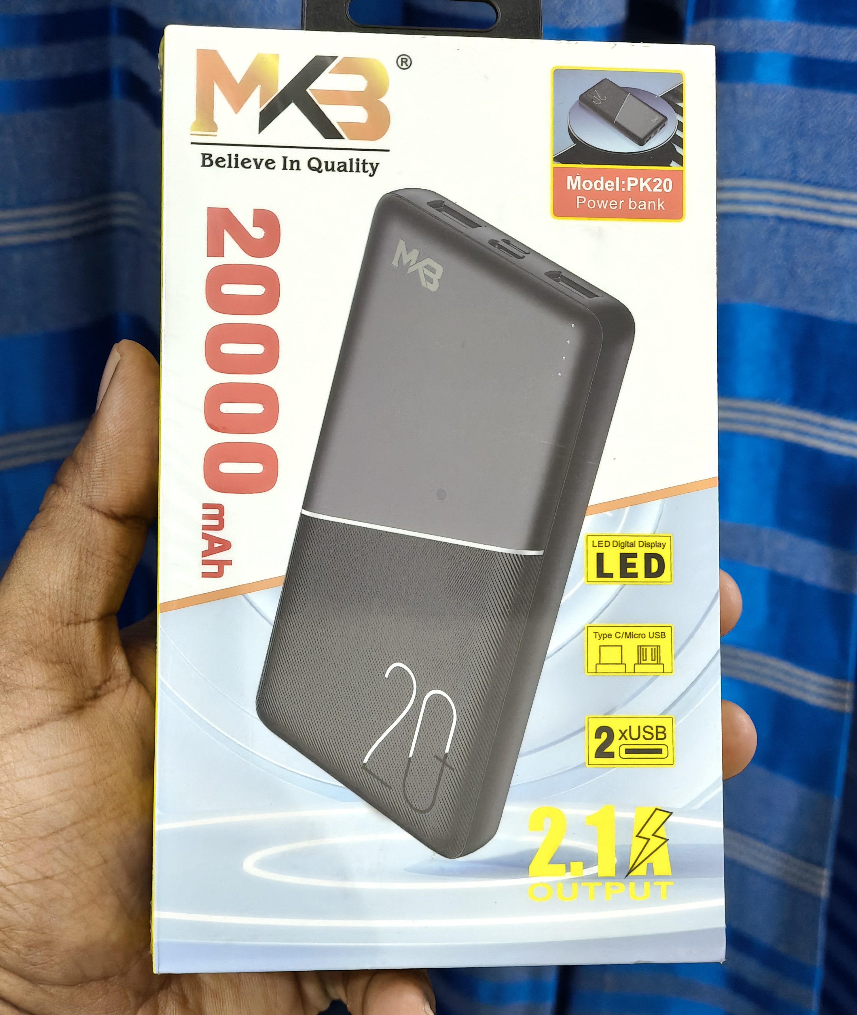 MKB PK20 20000mah power bank 2.1A Price in Bangladesh