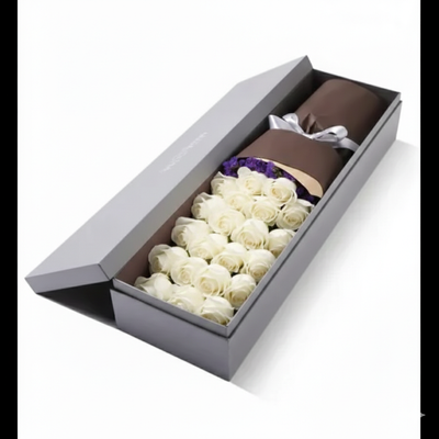 White Roses With Long Box_img_0