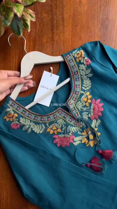 Kashmiri Embrodury Work Cotton Short Kurta - Image 8