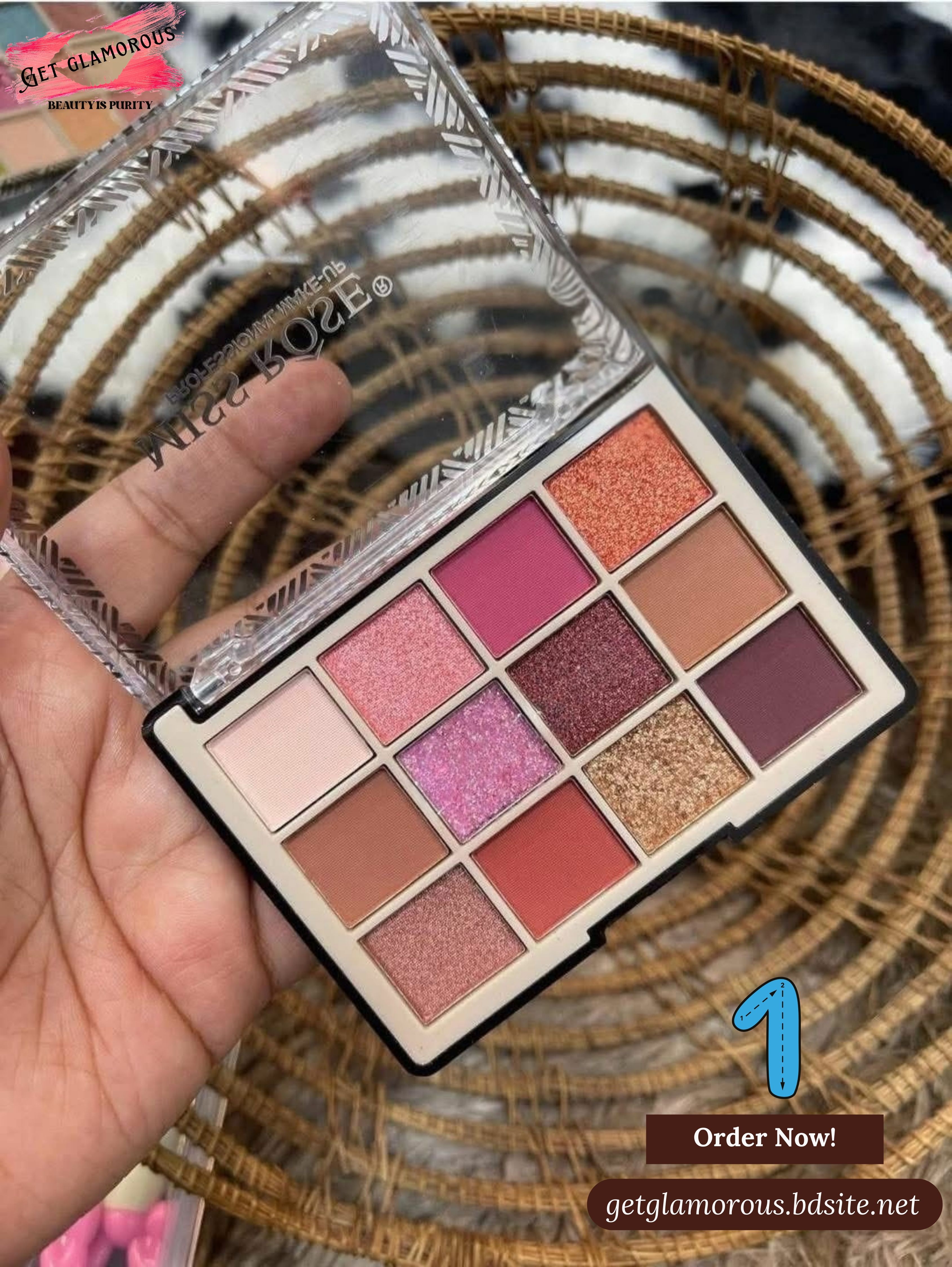 Miss Rose Eyeshadow palettes