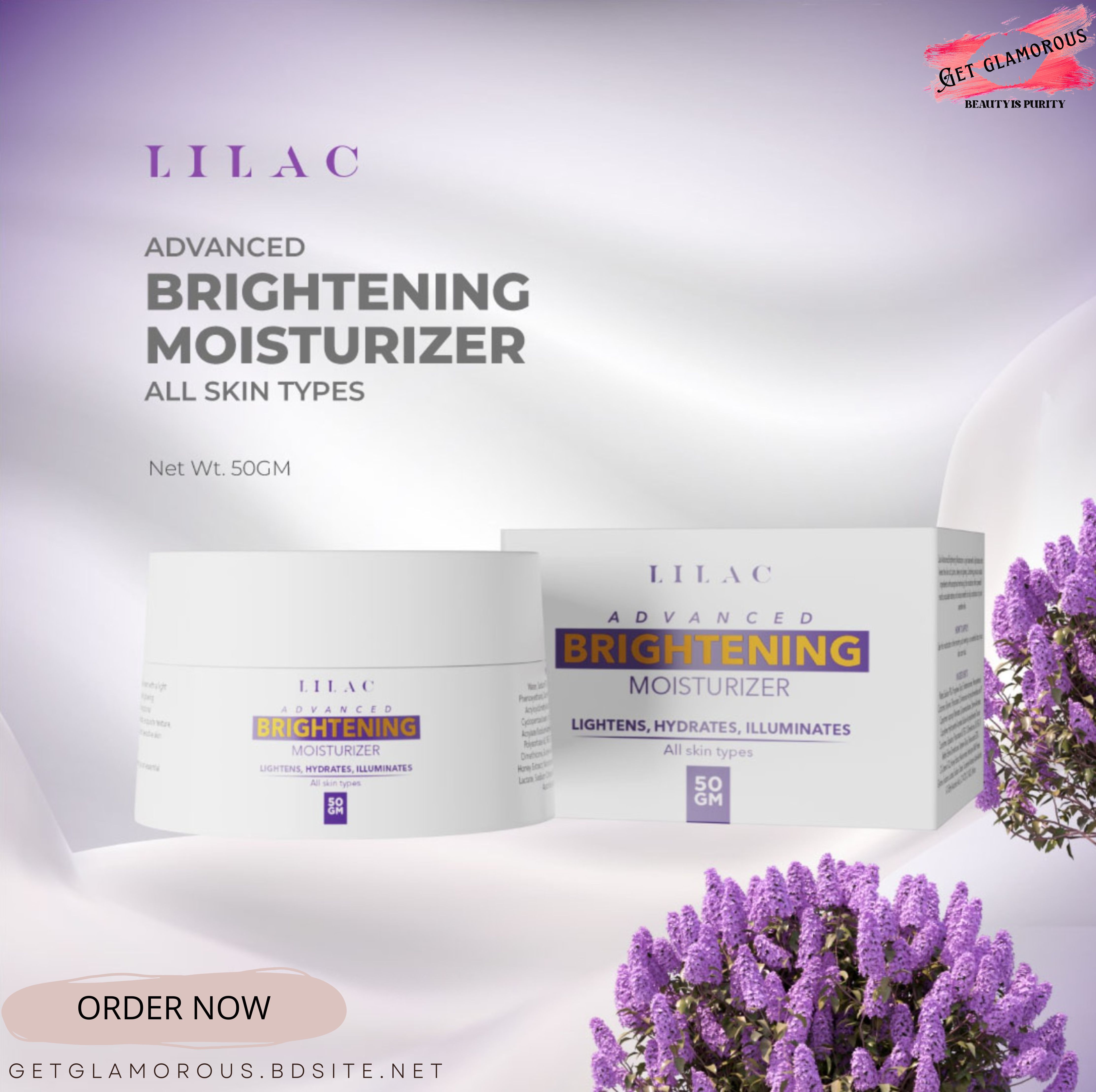 Lilac Advanced Brightening Moisturizer- All Skin Types