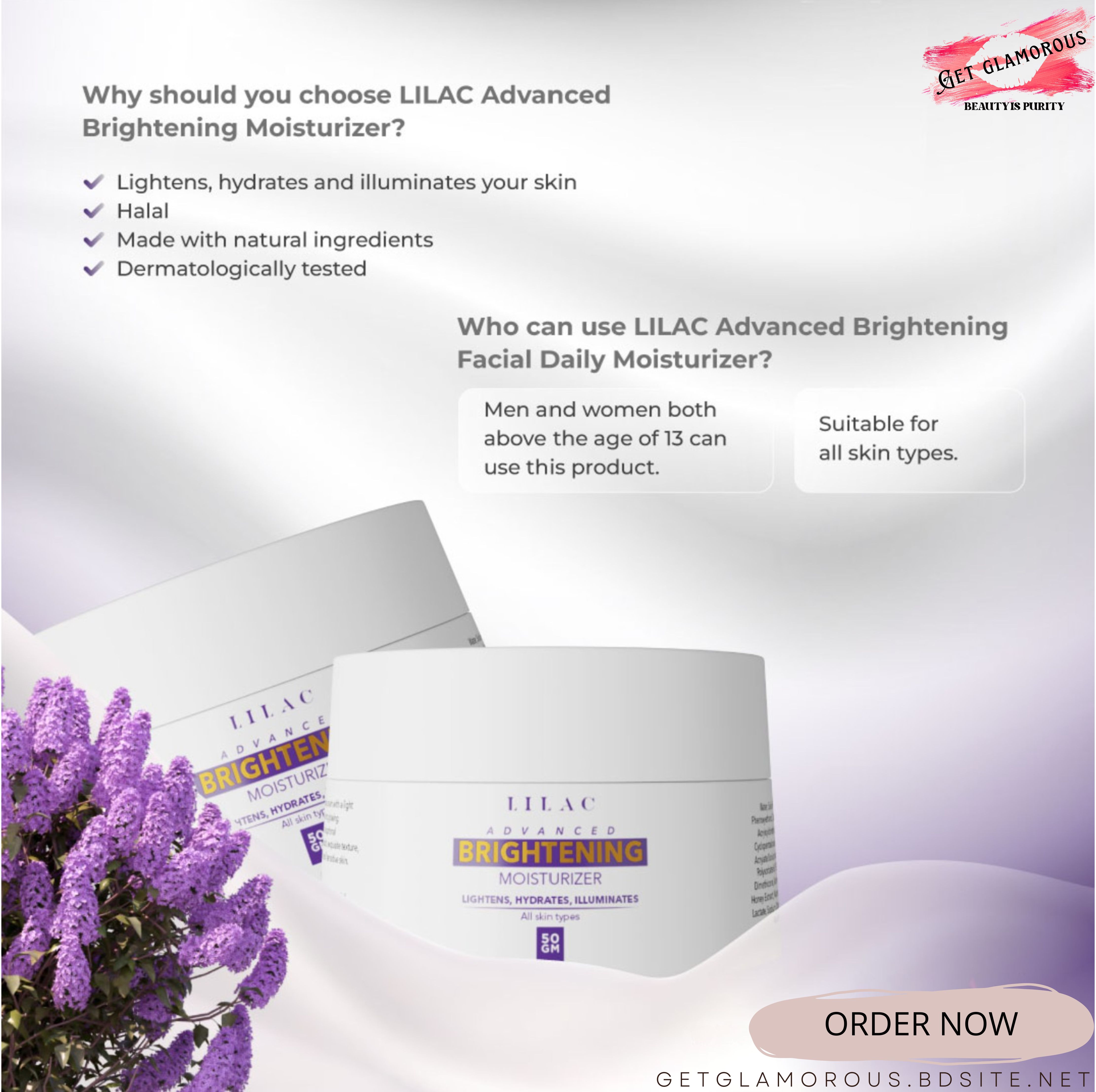 Lilac Advanced Brightening Moisturizer- All Skin Types_img_3