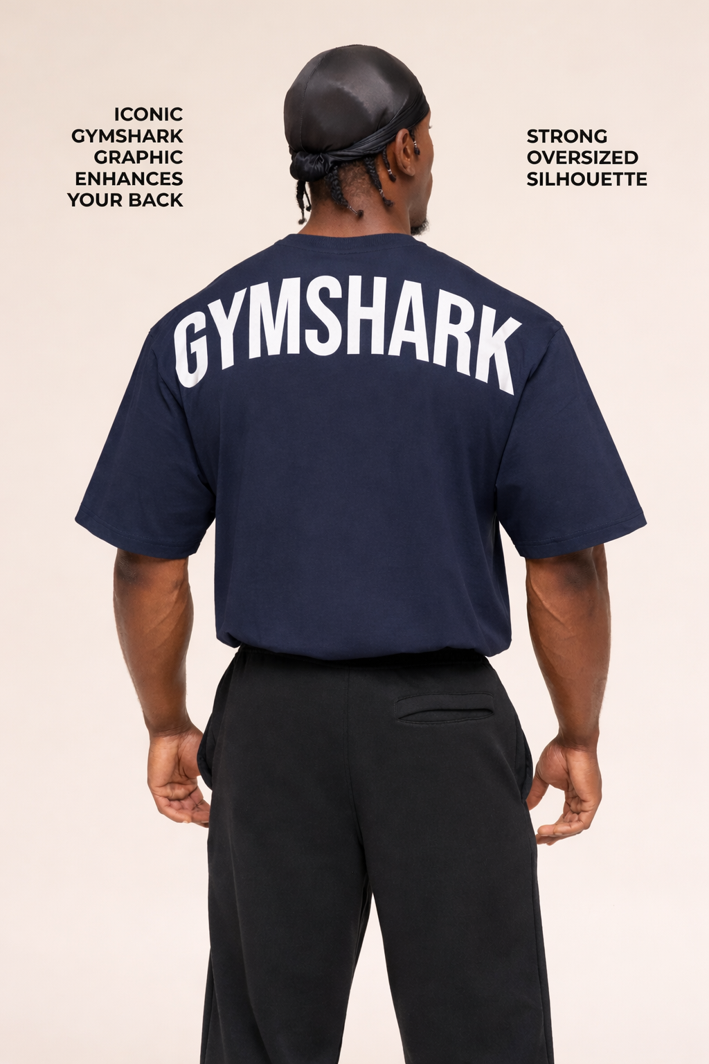 Gymshark Dropshoulder Dark Navy Blue