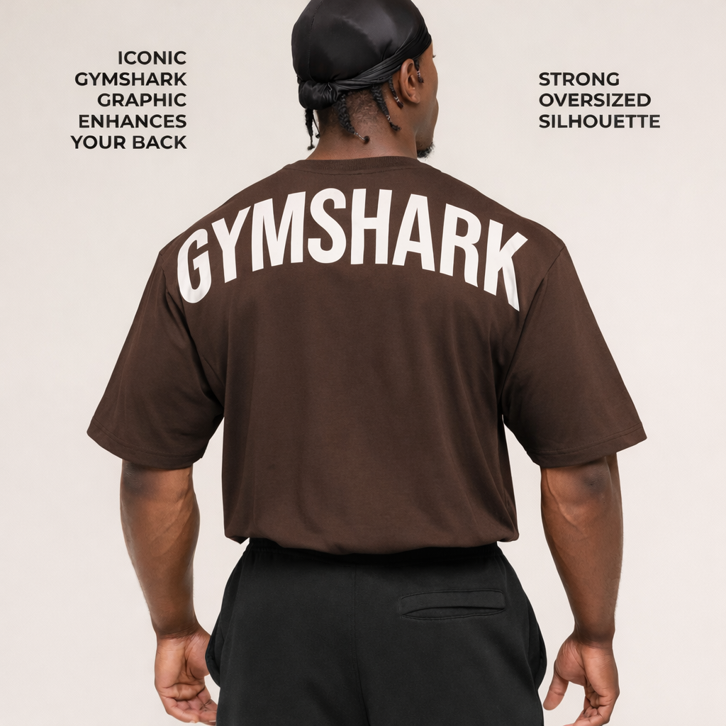 Gymshark Brown Drop shoulder