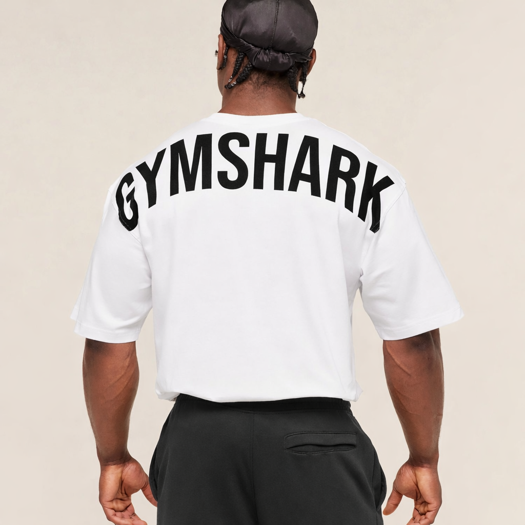 Gymshark Drop Shoulder White