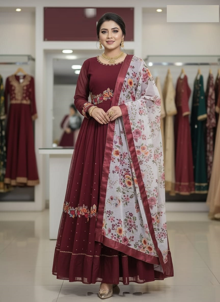 Readymade Georgette Party Dress_img_0