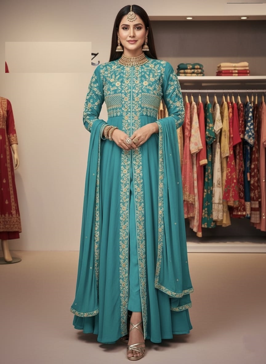 Readymade Georgette Party Dress_img_0