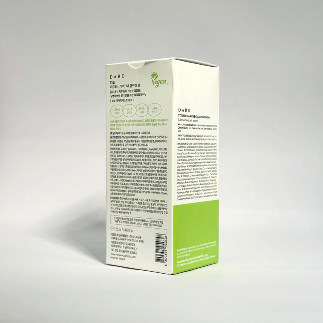 Dabo T-Tree Cica Acne Cleansing Foam 120 ml (South Korea)_img_1