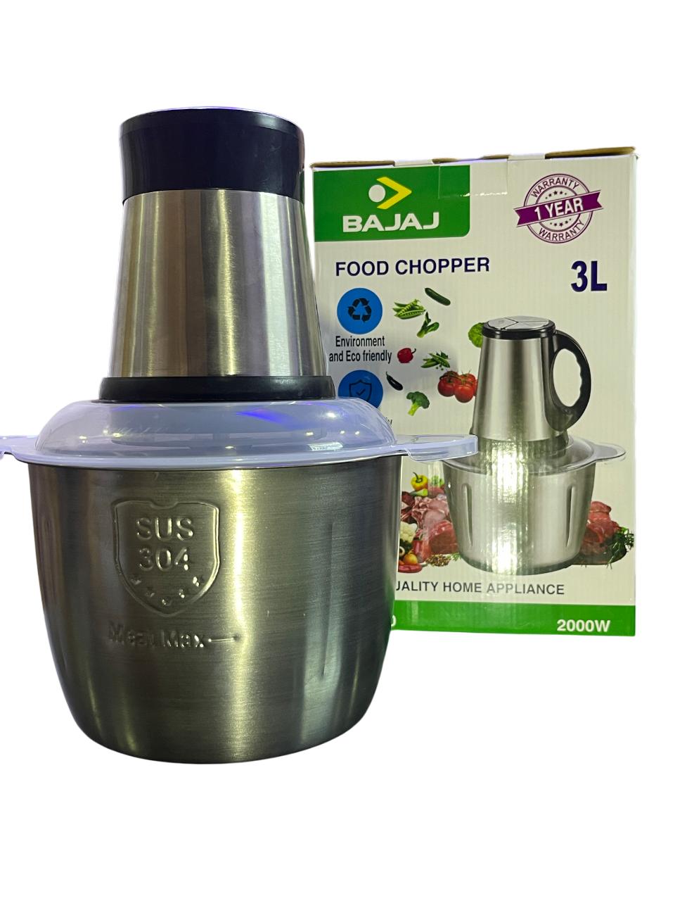 Bajaj 2000 watt high Power Stainless Steel Material High Quality and Powerful Food Chopper Grinders_img_0