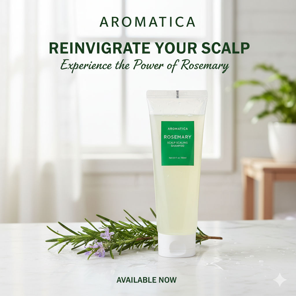 Aromatica Rosemary Scalp Scaling Shampoo 180 ml (South Korea)_img_0