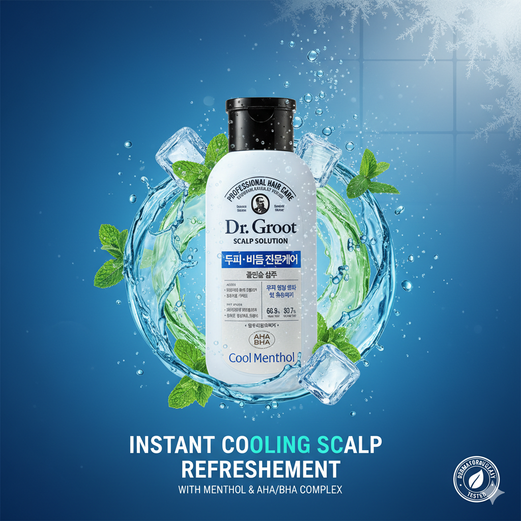 Dr.Groot Scalp Solution Cool Menthol Shampoo 180 ml (SOUTH KOREA)_img_0