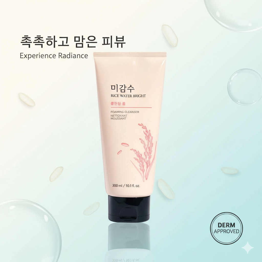 The Face Shop Rice Water Bright Foaming Cleanser 300 ml (South Korea)_img_0